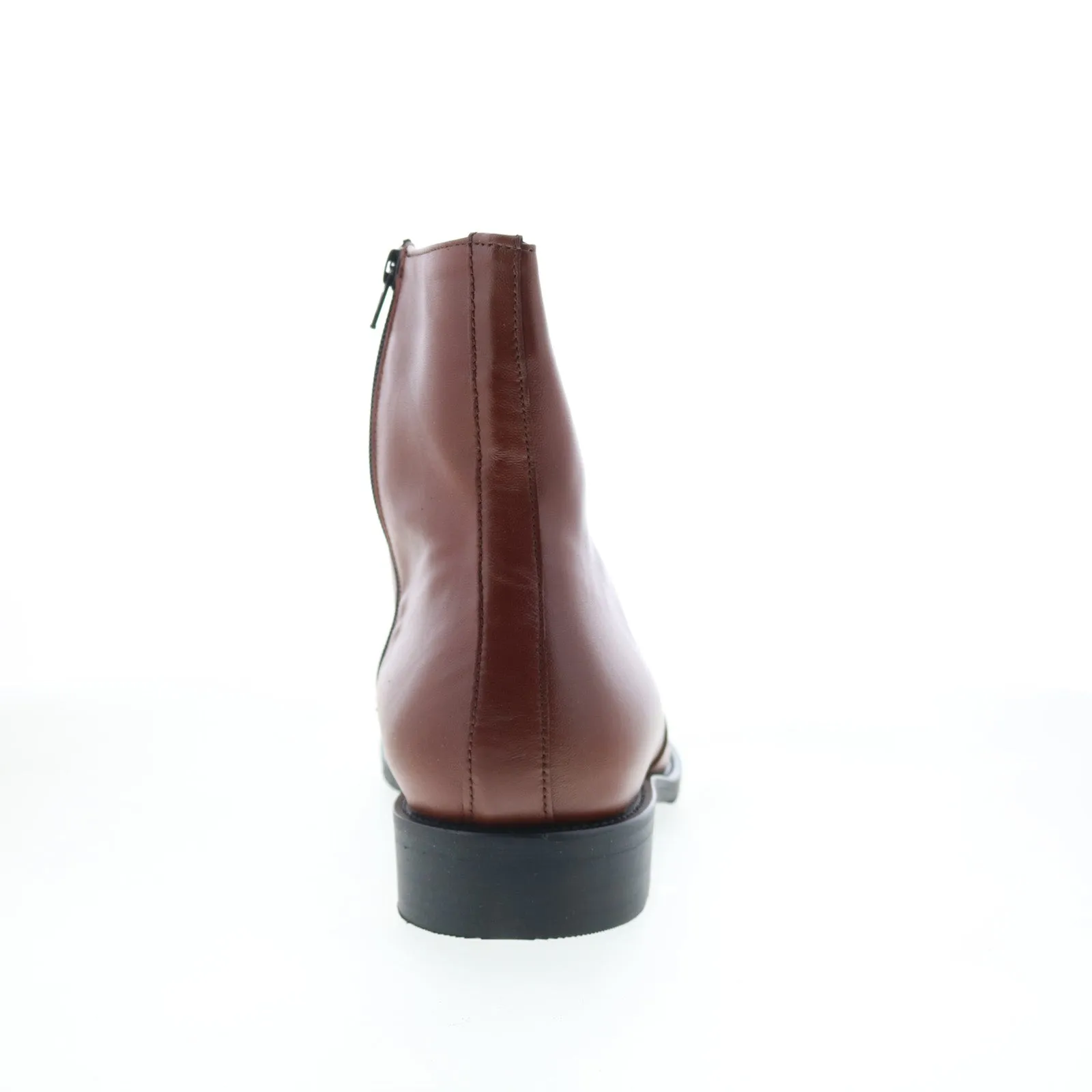 Hitchcock 3372 Mens Brown Extra Wide 3E Leather Zipper Casual Dress Boots