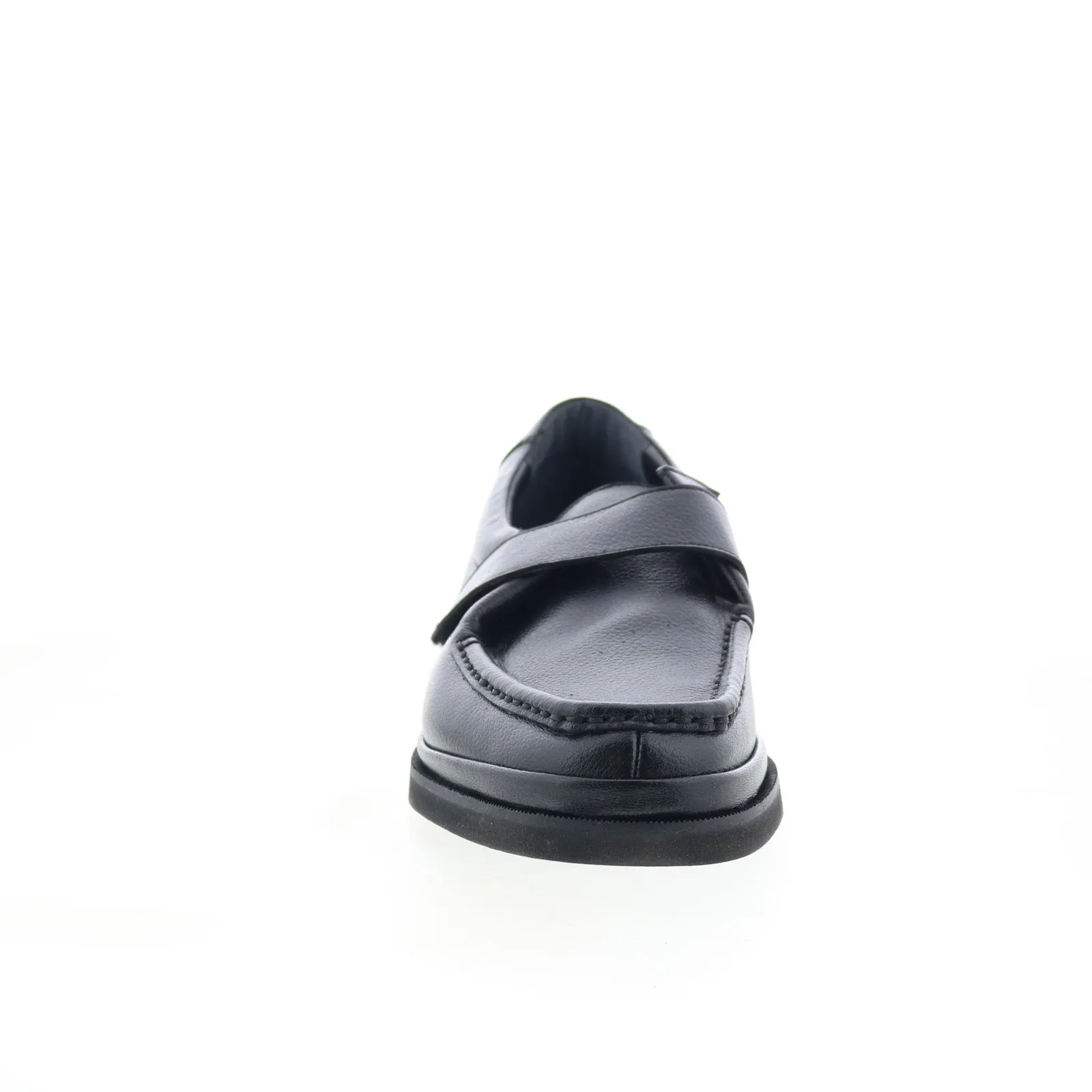 Hitchcock 7193 Mens Black Extra Wide 3E Loafers & Slip Ons Casual Shoes