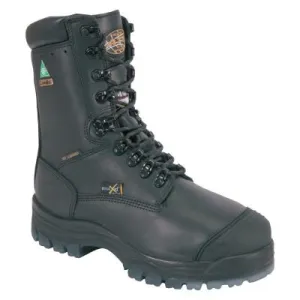 Honeywell 45 Series Leather 8 in Thermal Lace-Up Composite Toe Boots, Size 11, Black, 45680C-BLK-110