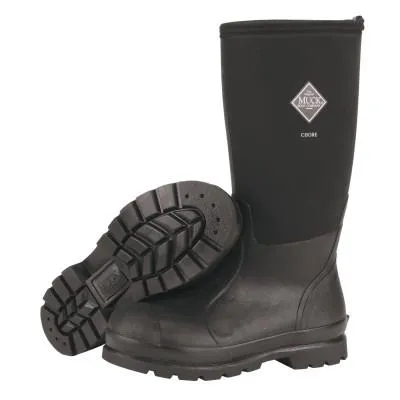 Honeywell Chore Classic Work Boots, Size 12, 16 in H, Black, CHH-000A-BL-120