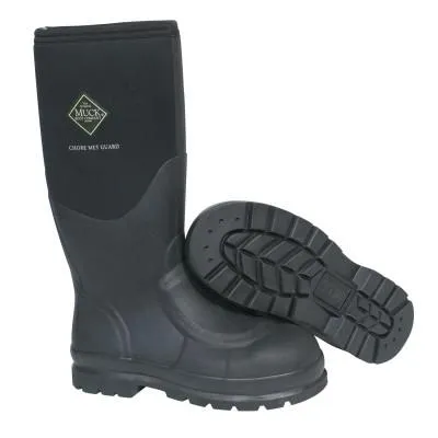 Honeywell Chore Classic Work Boots with Steel Toe, Size 7, Neoprene/Nylon, Black, CHS-000A-BLK-070