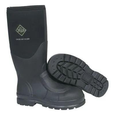 Honeywell Chore Met Guard Boots, Size 6, Black, CHS-META-BLK-060