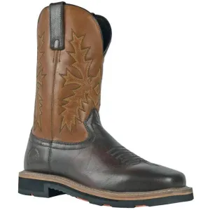 Hoss Men's Landon 11" Soft Toe Western Work Boot - Brown 92046
