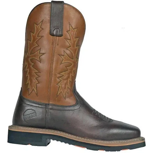Hoss Men's Landon 11" Soft Toe Western Work Boot - Brown 92046