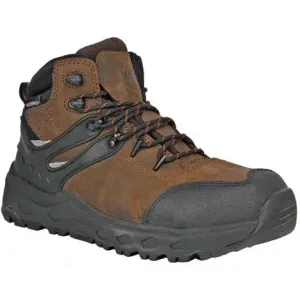 Hoss Men's Stomp Oblique Toe Waterproof Slip Resist Work Boot - Brown 60203