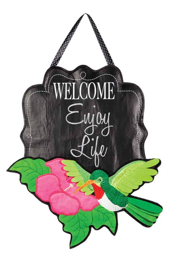 Hummingbird Felt Door Decor,2dhf1044
