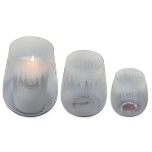 Hurricane Lamp Candle Holders (Set of 3)