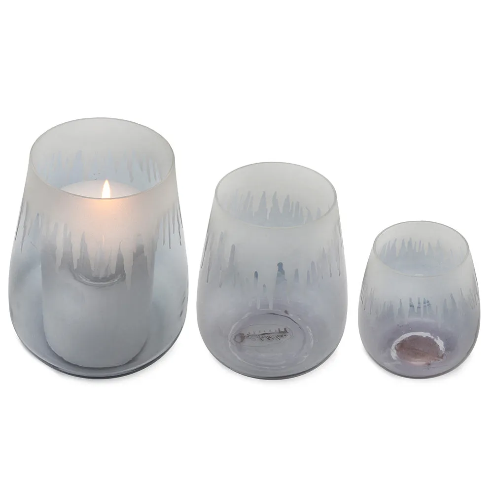 Hurricane Lamp Candle Holders (Set of 3)