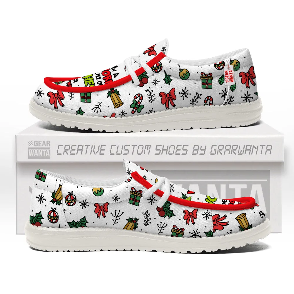 In A World Full Of Grinches Be A Cindy Lou Who Canvas Loafer Shoes