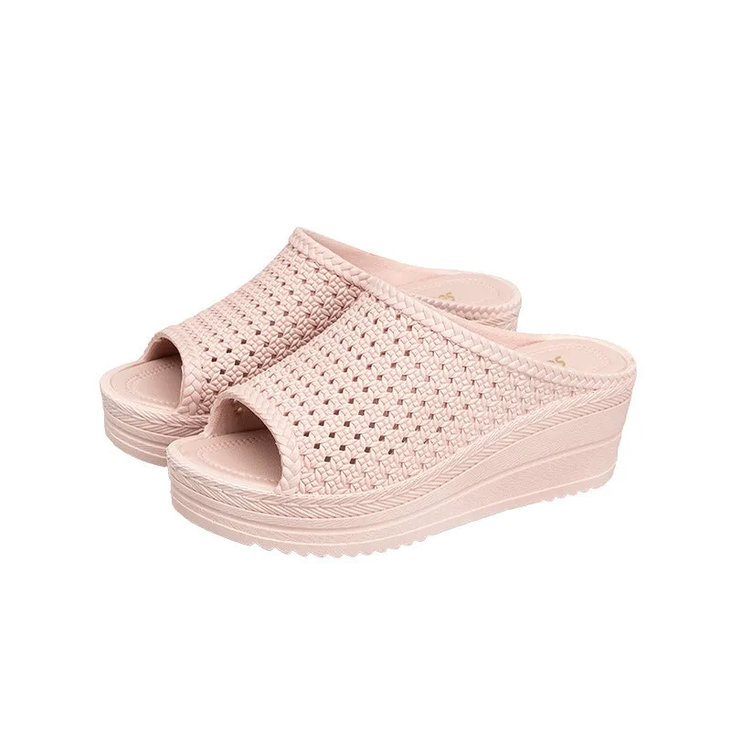 INSTOCK- Women's summer slippers with thick bottom