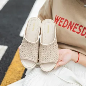 INSTOCK- Women's summer slippers with thick bottom