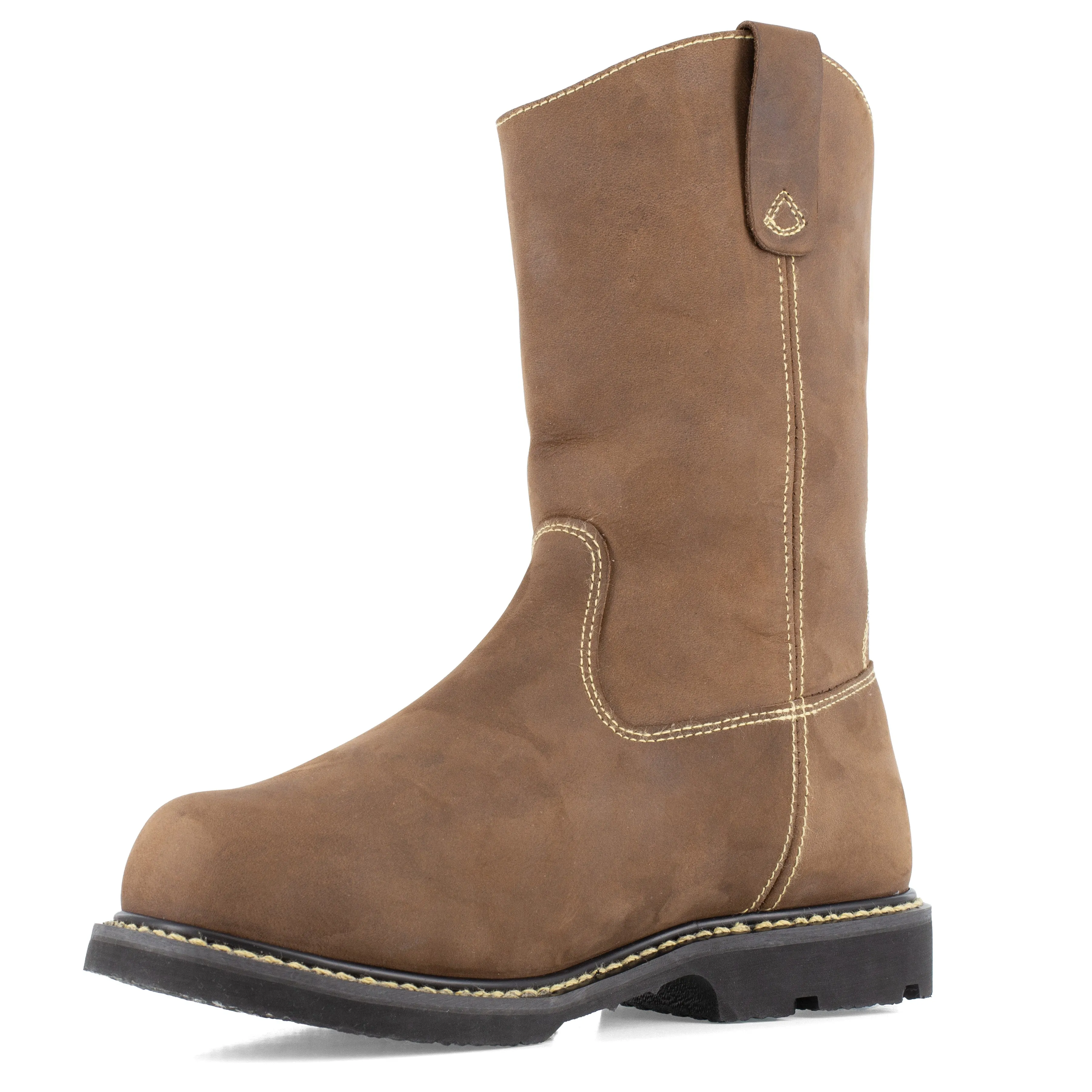 Iron Age Men's Groundbreaker 11" Comp Toe Wellington CushGuard Work Boot - Brown - IA5094