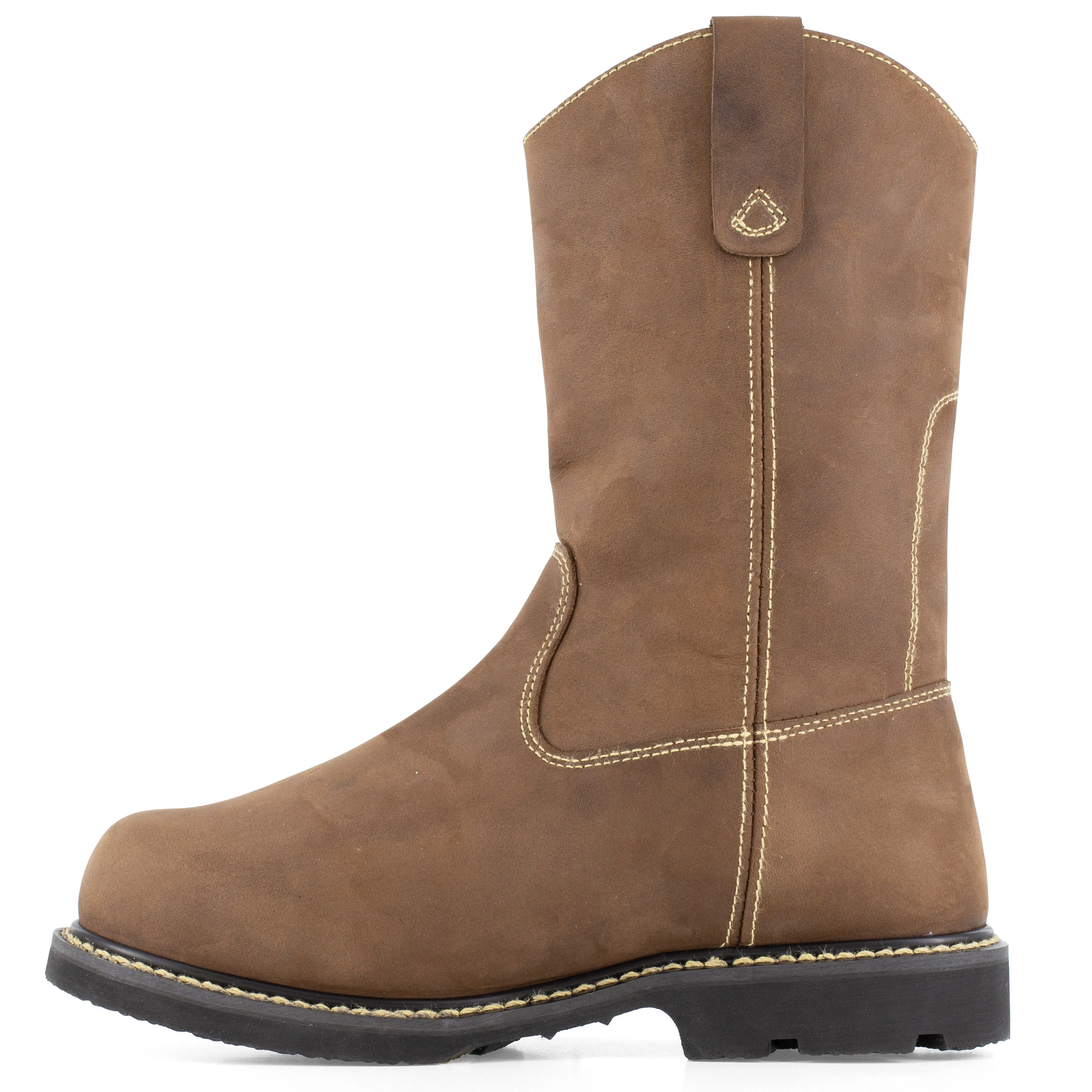 Iron Age Men's Groundbreaker 11" Comp Toe Wellington CushGuard Work Boot - Brown - IA5094