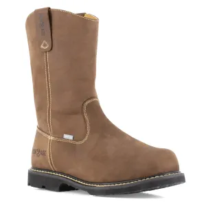 Iron Age Men's Groundbreaker 11" Comp Toe Wellington CushGuard Work Boot - Brown - IA5094