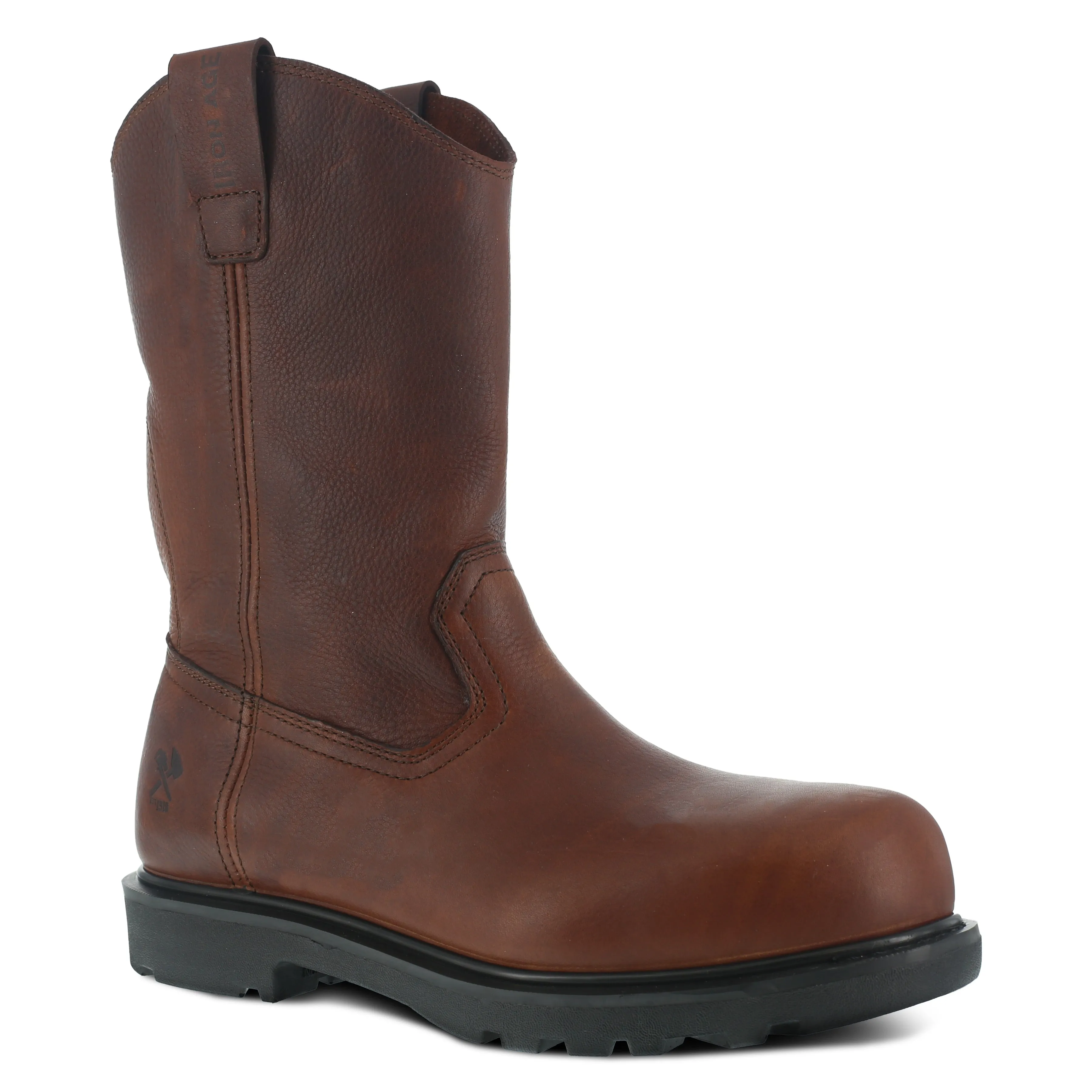 Iron Age Men's Hauler 11" Composite Toe Wellington Work Boot - Brown - IA0194