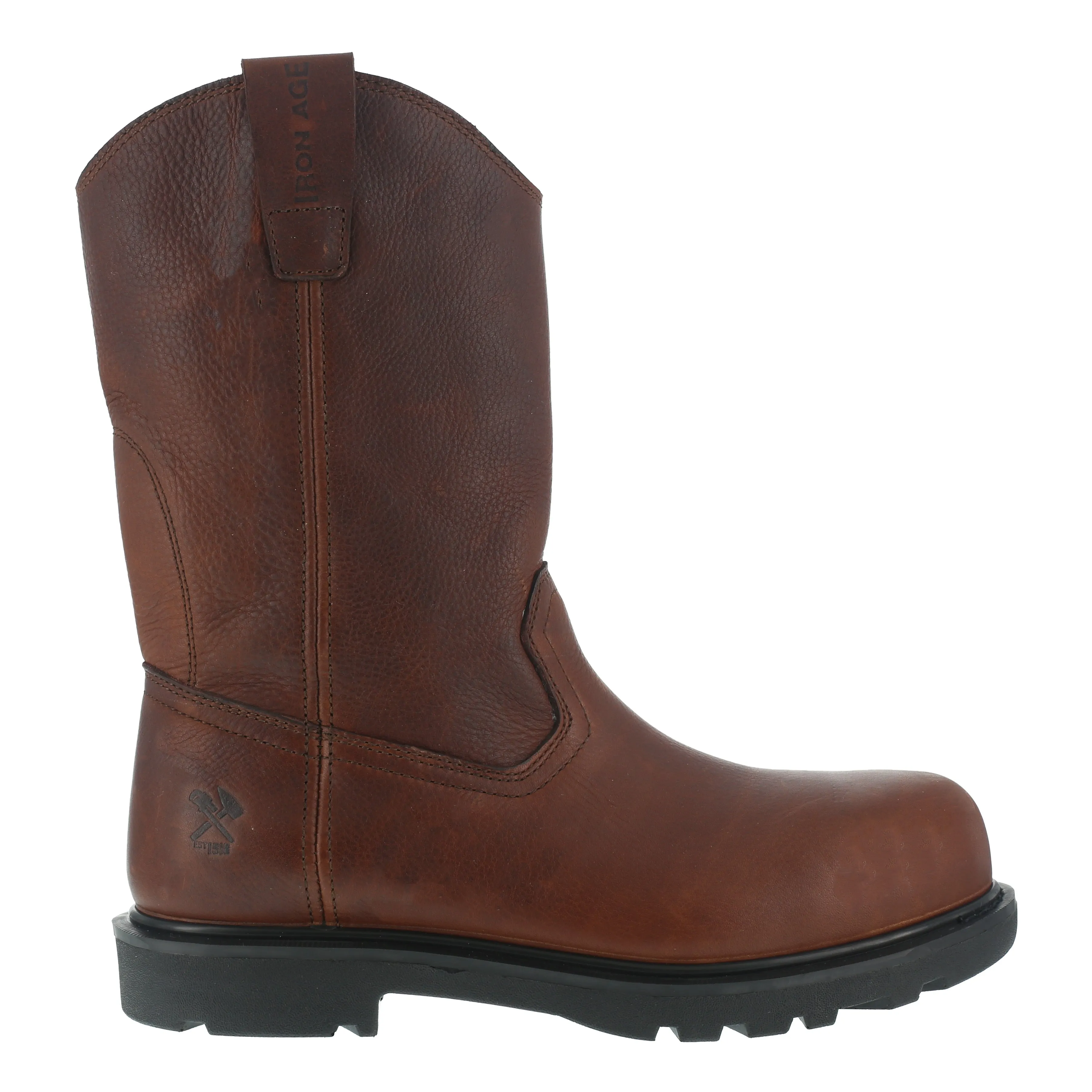 Iron Age Men's Hauler 11" Composite Toe Wellington Work Boot - Brown - IA0194