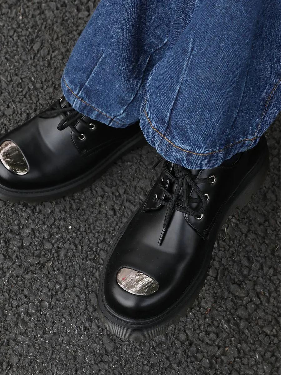 Iron Head Steel Low-top Thick-soled Boots