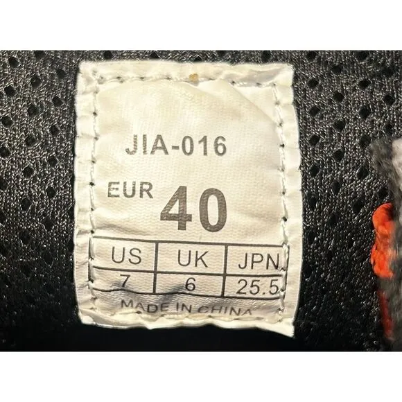 IRON JIA'S Motorcycle Shoes Hi Top Boot Gray Canvas Side Zipper Lace Up‎ US 7