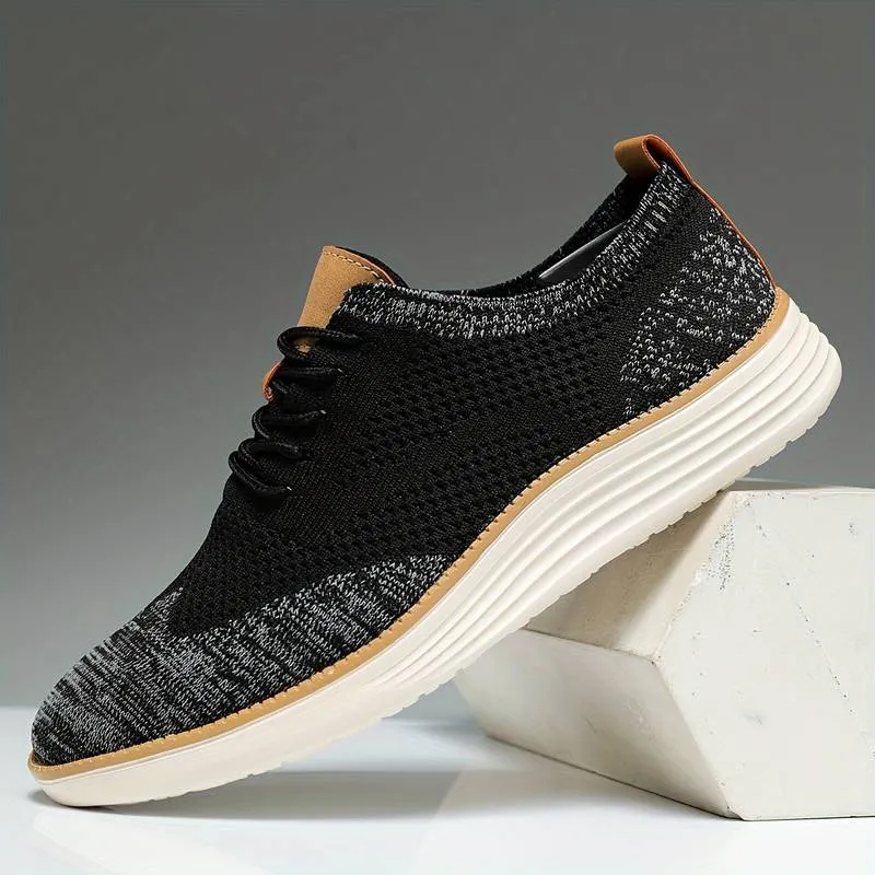 Kai - Lässige Herren-Schnürschuhe aus gestricktem Material