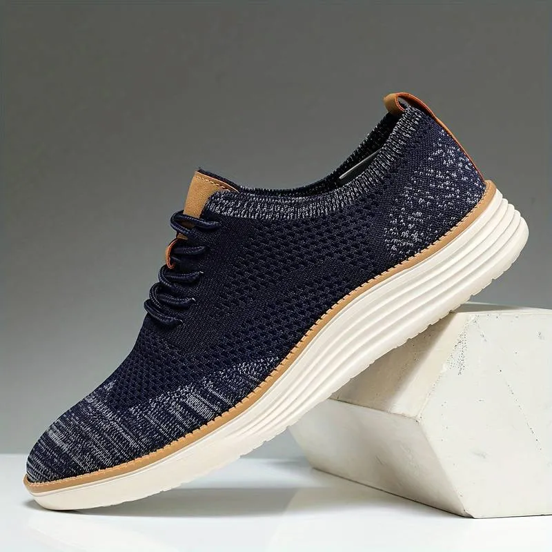 Kai - Lässige Herren-Schnürschuhe aus gestricktem Material