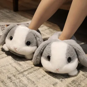 Kawaii Bunny Rabbit Slippers Winter Home Indoor Floor Shoes