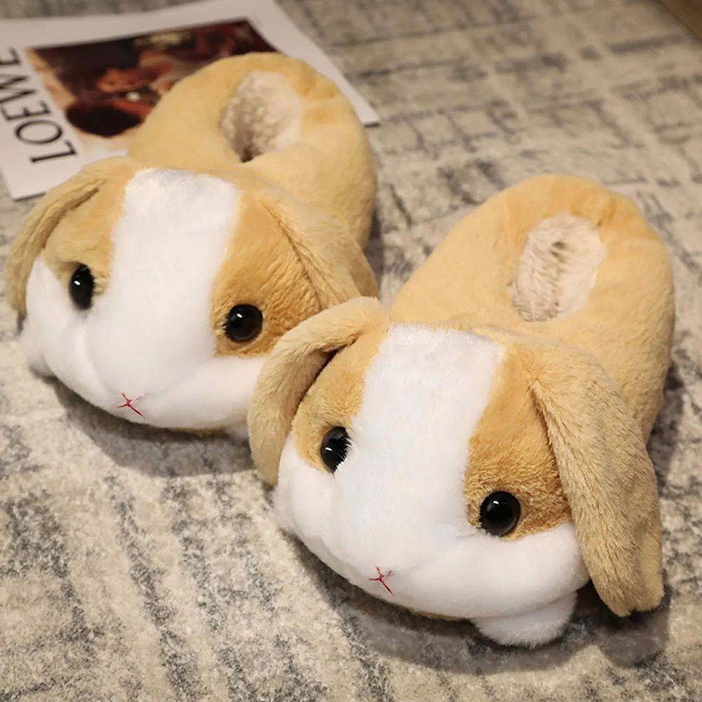 Kawaii Bunny Rabbit Slippers Winter Home Indoor Floor Shoes