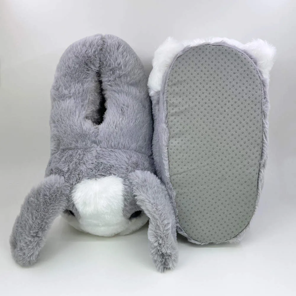 Kawaii Bunny Rabbit Slippers Winter Home Indoor Floor Shoes