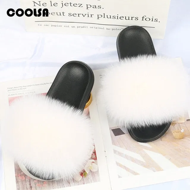 Kids Fur Slippers Summer time cuteness winter coziness