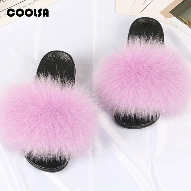 Kids Fur Slippers Summer time cuteness winter coziness