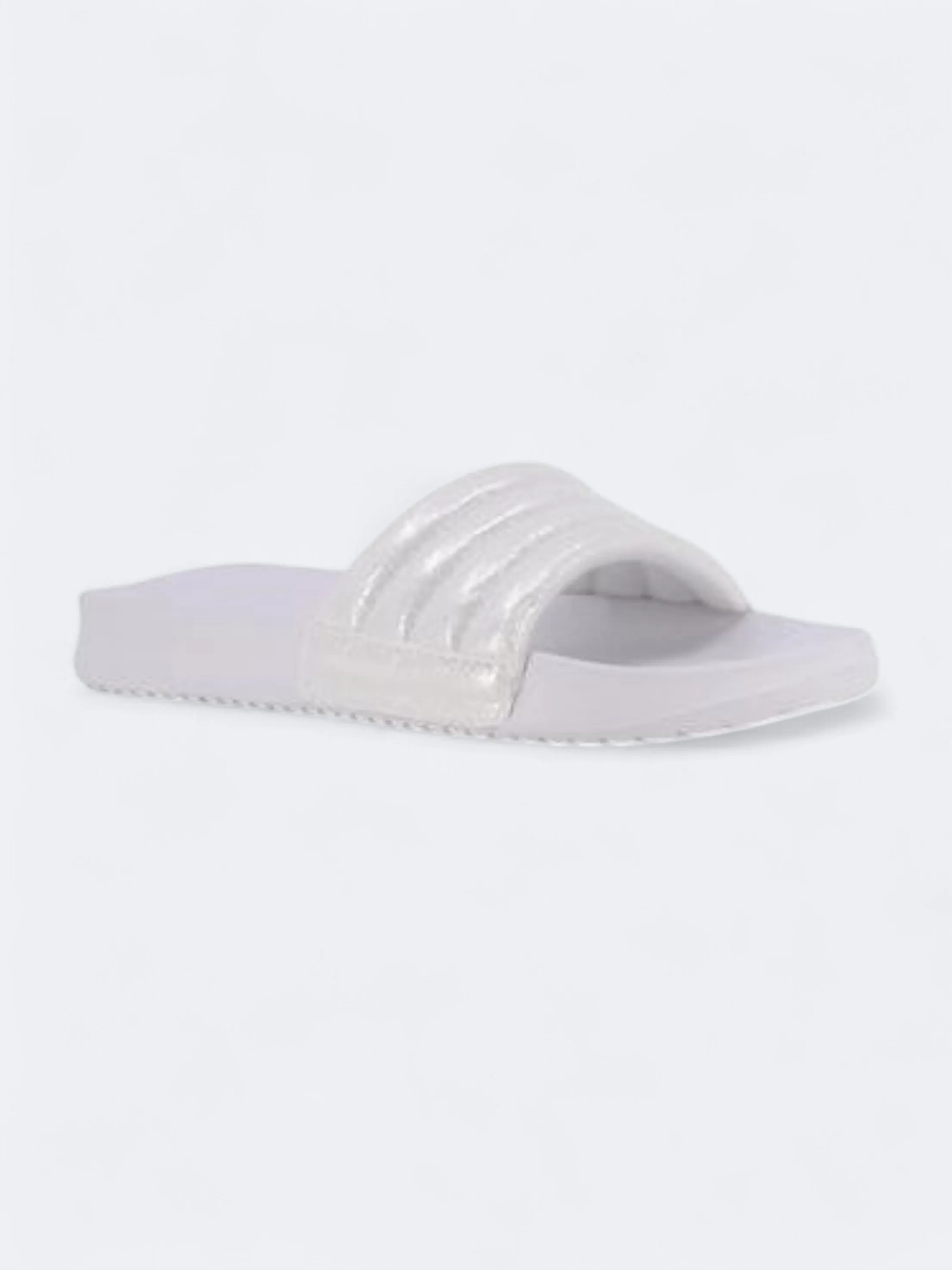 Kid's Girl's Plain Slippers,Silver