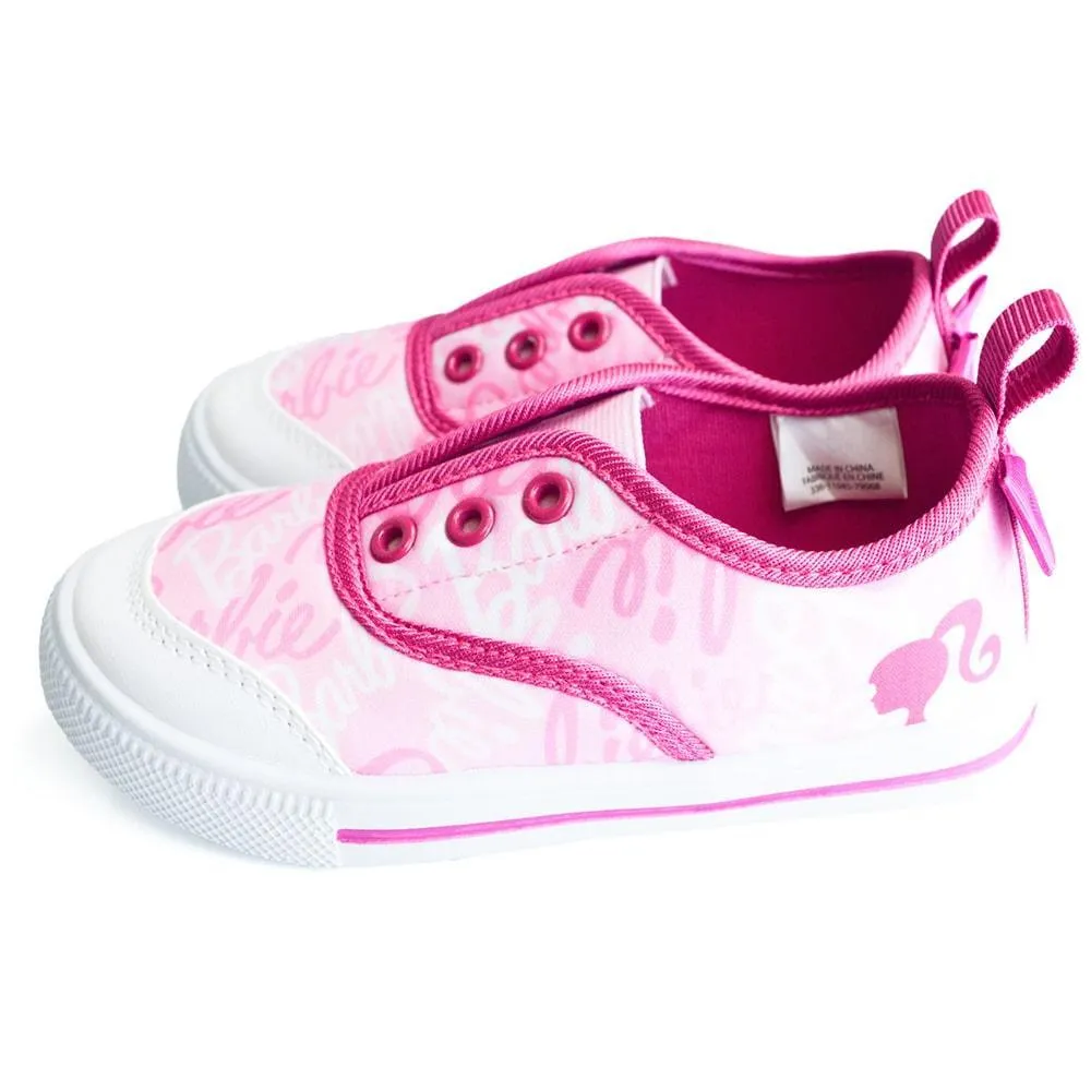 Kids Shoes Toddler Girls Barbie Slip-on Canvas Shoes