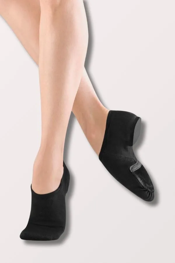 Ladies Phantom Stretch Canvas Jazz Shoes - Black