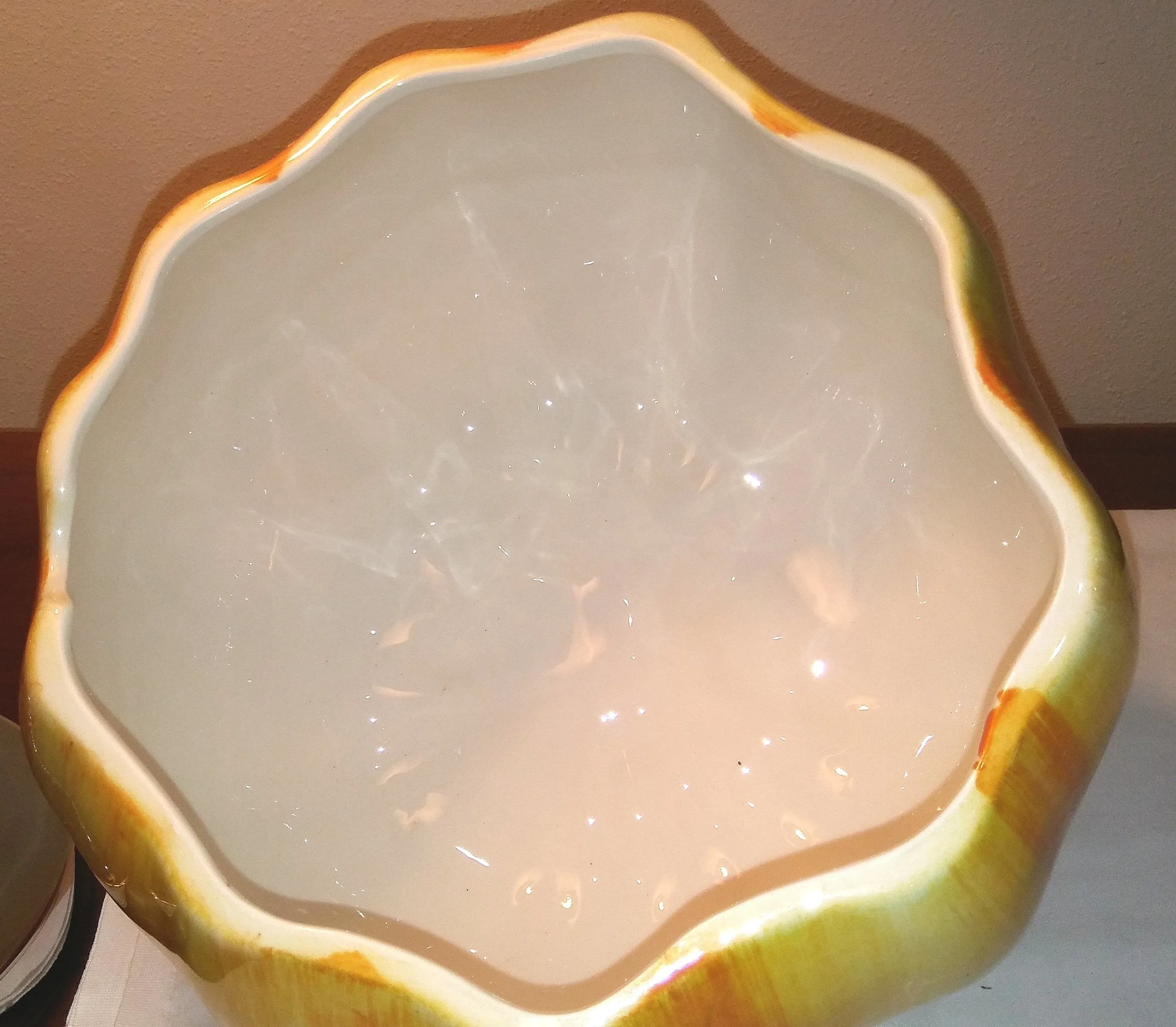 LARGE PUMPKIN TUREEN AND LADLE