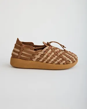 Latigo Suede Vegan Leather Beige/Walnut/Tan