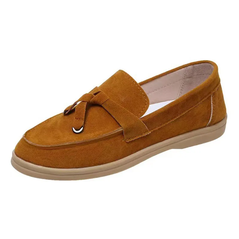 Leisure Bowknot Design Flat Slip On Loafers for Office Lady