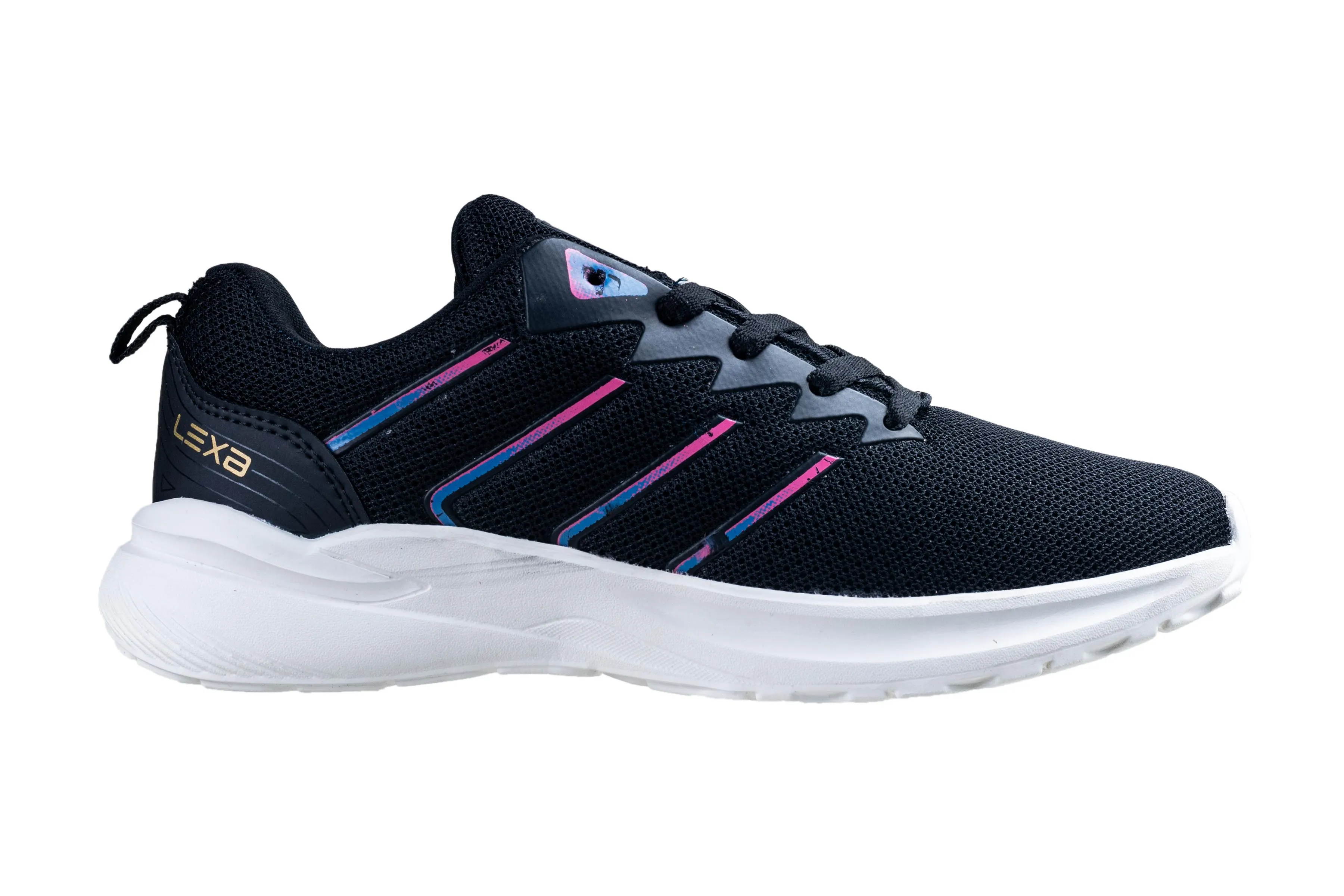 Lexa Ladies Black Sports Shoe