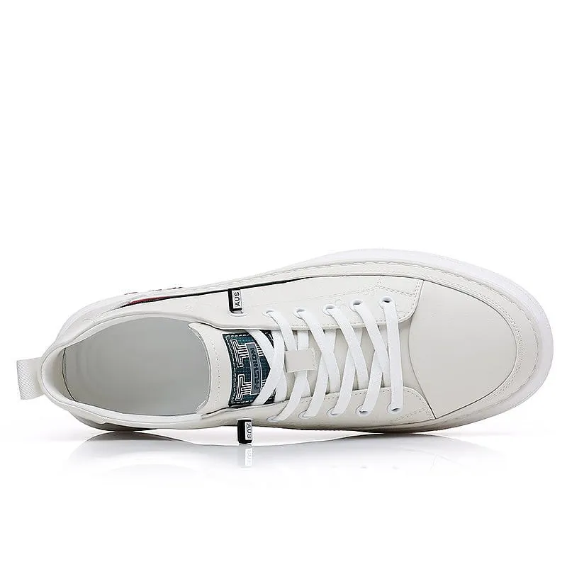 Loafers Taller Shoes White Soft Height Increase 5cm
