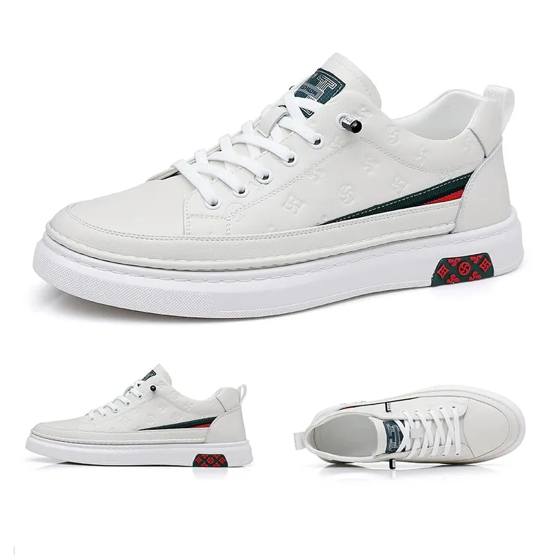 Loafers Taller Shoes White Soft Height Increase 5cm