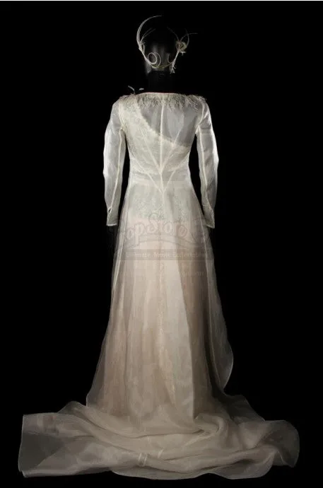 Long Sleeves Keira Knightley Dress Love Actually Best Movie Feather Prom Dress