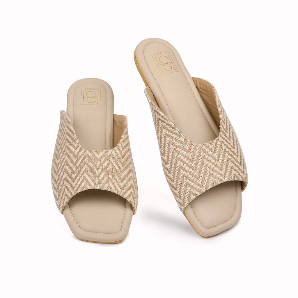 Loom - Chevron Peep Toe Slippers
