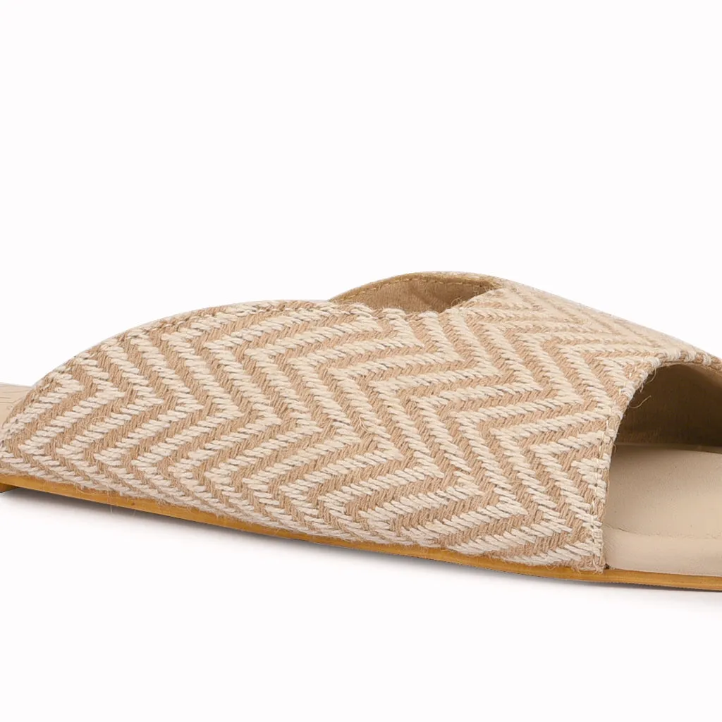 Loom - Chevron Peep Toe Slippers