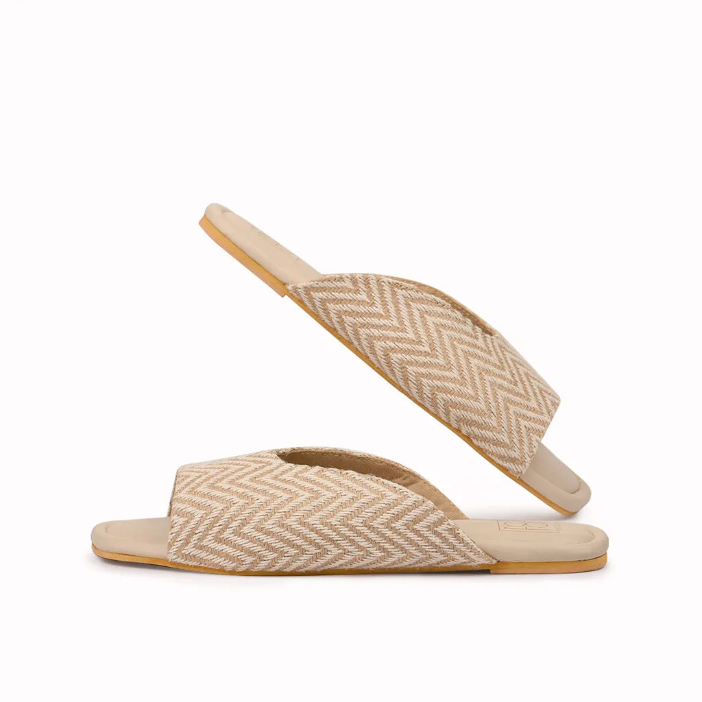 Loom - Chevron Peep Toe Slippers
