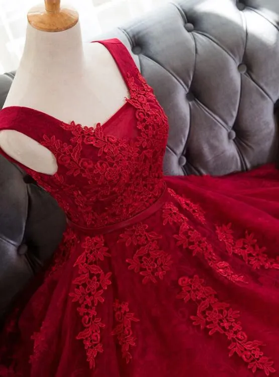 Lovely Wine Red Short Party Dress , Homecoming Dress