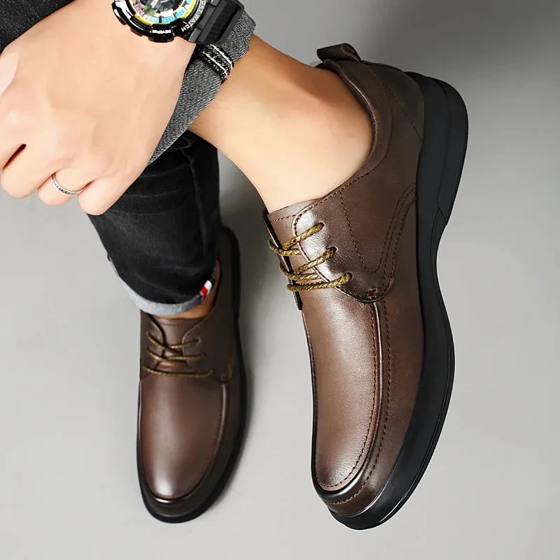 LuxeStep Herren Business-Schuhe aus echtem Leder
