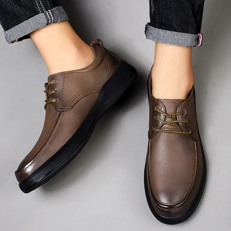 LuxeStep Herren Business-Schuhe aus echtem Leder