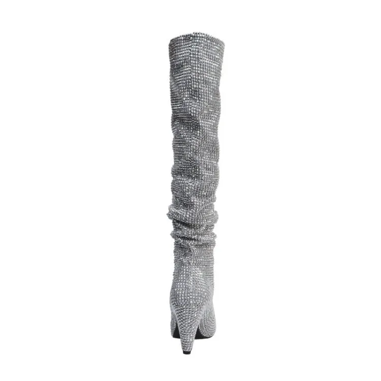 Luxury Crystal Woman High Boots