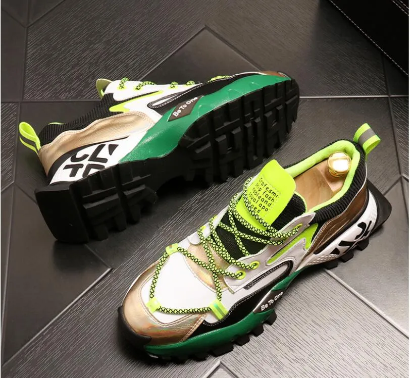 luxury Designer high quality Men Fashion colour rivets High tops Casual Flat Platform Shoes Man Hip-hop rock Shoes board Shoes
