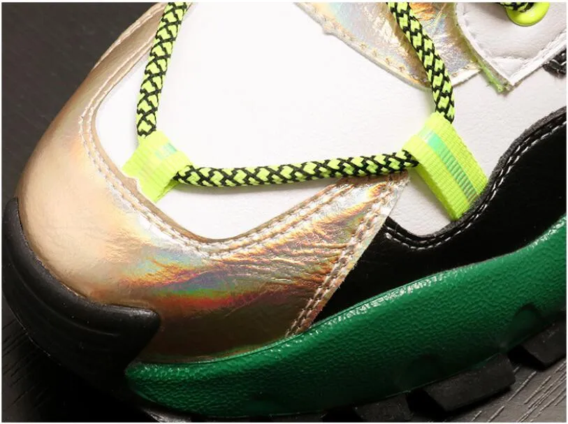 luxury Designer high quality Men Fashion colour rivets High tops Casual Flat Platform Shoes Man Hip-hop rock Shoes board Shoes