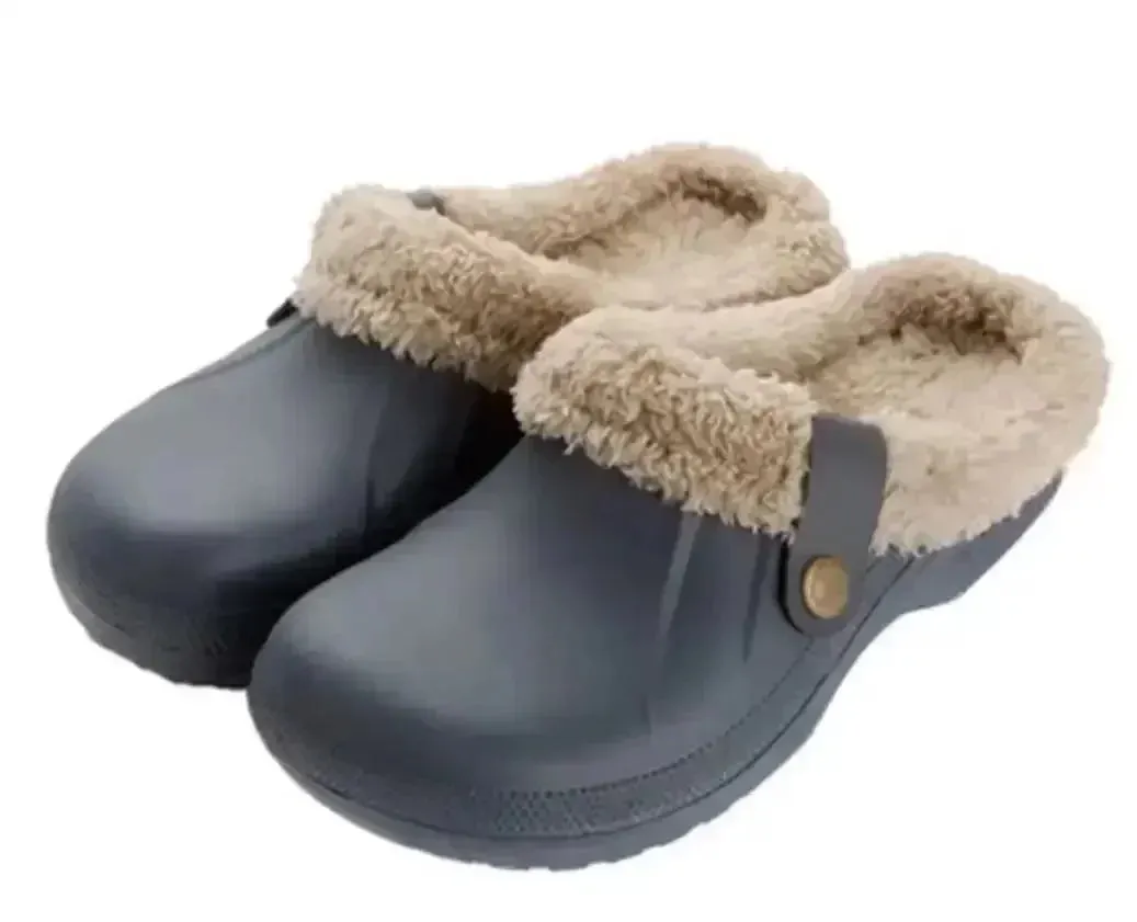 Luxury Garden Shoes Soft Waterproof EVA Plush Slippers