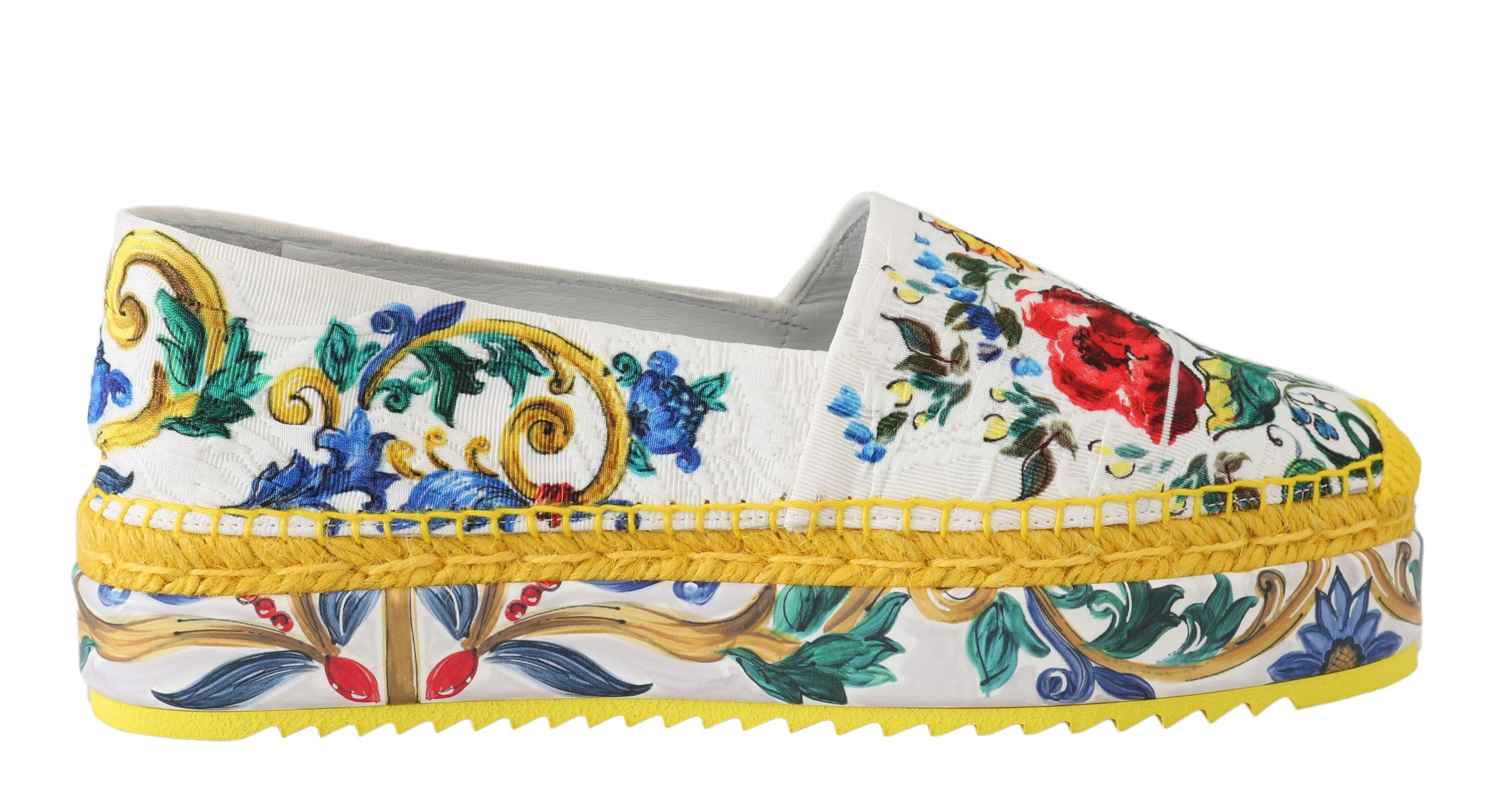 Majolica Brocade Espadrilles Loafers